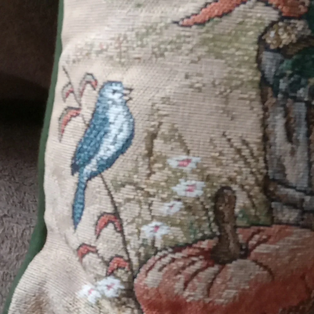 Autumn Harvest Tapestry Pillow Giordano Riverdale